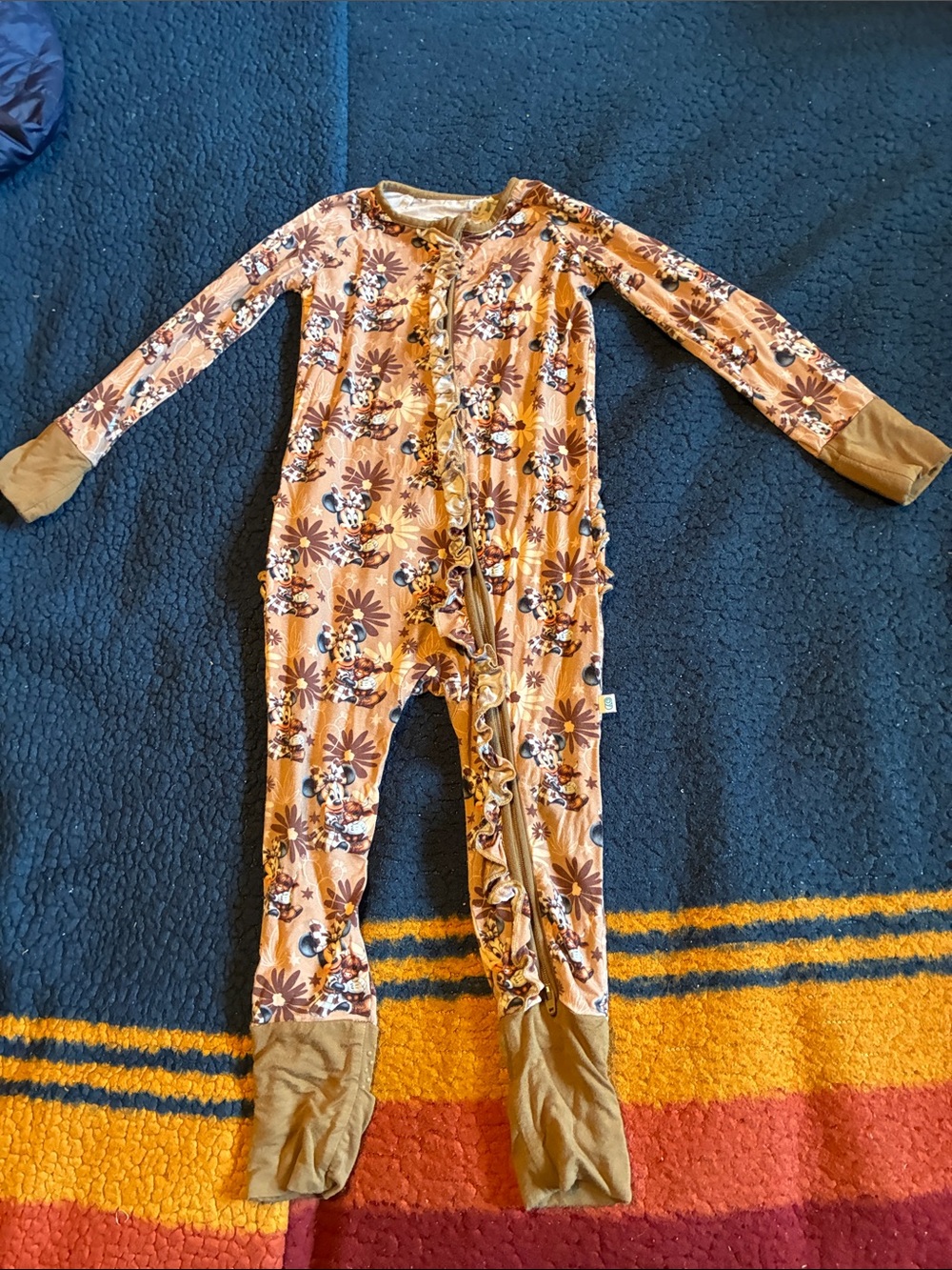 Luxe Minnie print baby pajama